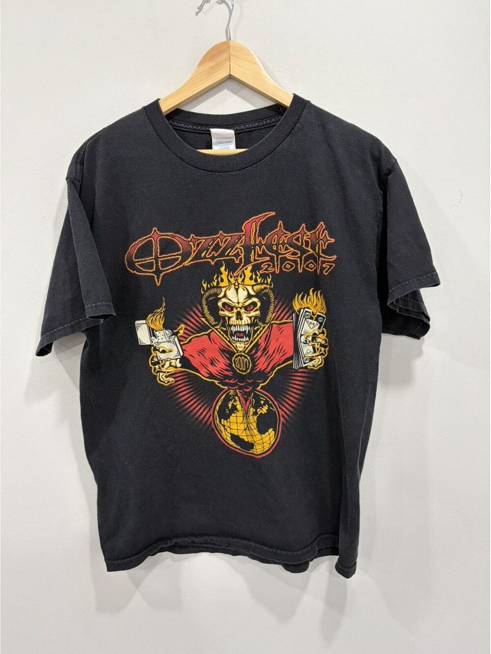Vintage 2007 Ozz Fest Tee Shirt Band osbourne ozzy